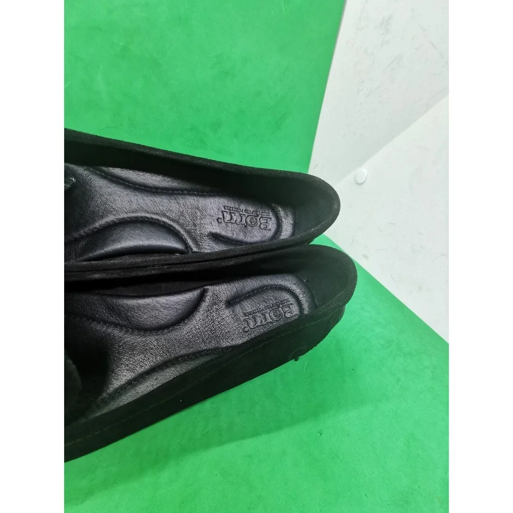 Born® Womens Size 8.5US Very Comfortable Magnolia Loafer Black Suede Leather